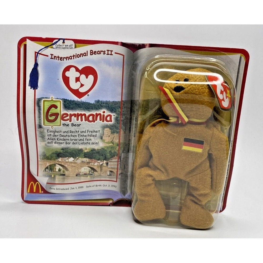 2000 Ty McDonalds Beanie Baby Legends "Germania" Retired German Bear BB18